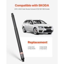Takaluukun sähköinen nostotuki 2 kpl vasen/oikea 360N Skoda Octavia III 2012–2020