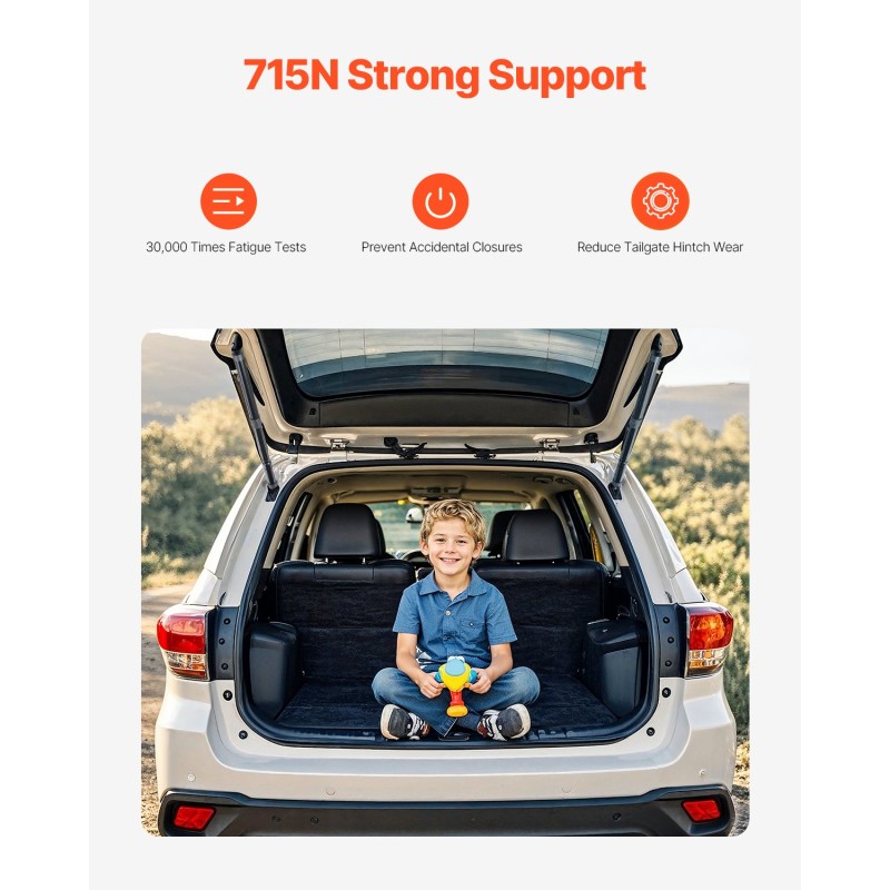 Sähköinen takaluukun tukijousisarja Toyota Highlander 2014–2019 vasen ja oikea 715N