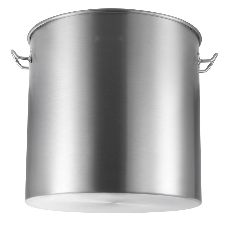 Keittokattila ruostumattomasta teräksestä 94,6 litran 0,8 mm yksikerroksinen pohja siiviläkori kansi kahvat