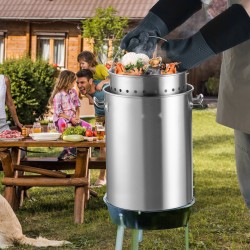 Keittokattila 34 litraa ruostumatonta terästä irrotettava kori kansi 0,8 millimetriä paksu pohja