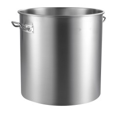 Keittokattila ruostumatonta terästä 79,5 litran siiviläkorilla yksikerrospohjalla kannella ammattikeittiöön