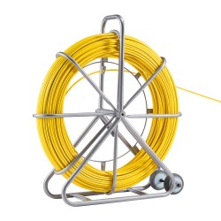 Lasikuituinen kaapelinvetoanastin 200 09 m 7 94 mm hiiliteräsrunko jarrukahva 3 vetopäätä