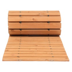 Puinen rullattava liukastumista ehkäisevä puutarhapolku painekyllästettyä seetripuuta 144 tuumaa ja 22 tuumaa