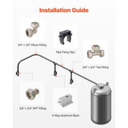 Paineilmaputkisarja HDPE–alumiini–HDPE 60,96 m sisähalkaisija 19 mm verstaaseen