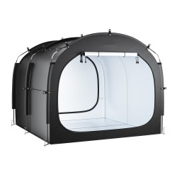 Pyöräteltta oxfordkangas lasikuitukaaret 5+ polkupyörälle PU4000 mm ilmanvaihtoikkunalla