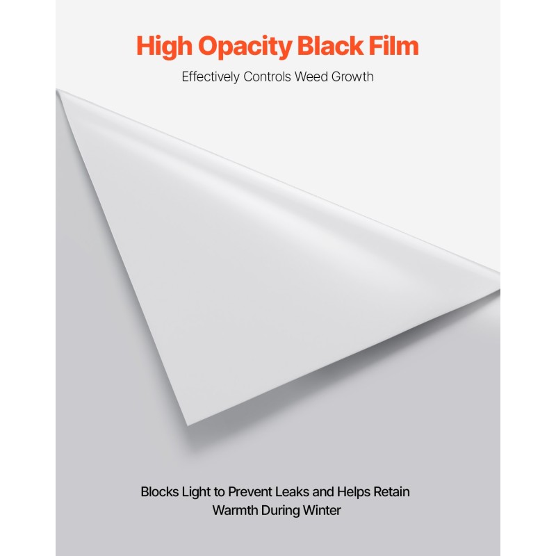 Polyeteenikalvo 0,2 mm 2 x 50 m hopeanharmaa maatalous- ja rakennuskäyttöön