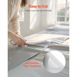 Polyeteenikalvo 0,2 mm 2 x 50 m hopeanharmaa maatalous- ja rakennuskäyttöön