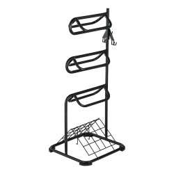 Satulateline teräs täysin hitsattu nelitasoinen musta satulahuoneeseen