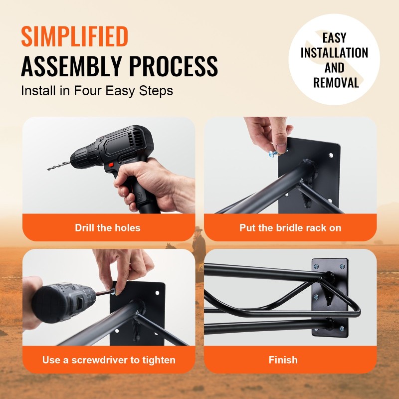 Seinään kiinnitettävä satulateline hiiliteräs mattamusta 2 kpl