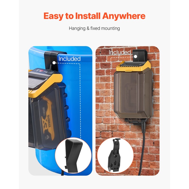 Akkukäyttöinen uppopumppu 20 V akuilla yhteensopiva harjaton moottori 33 l/min 20 m