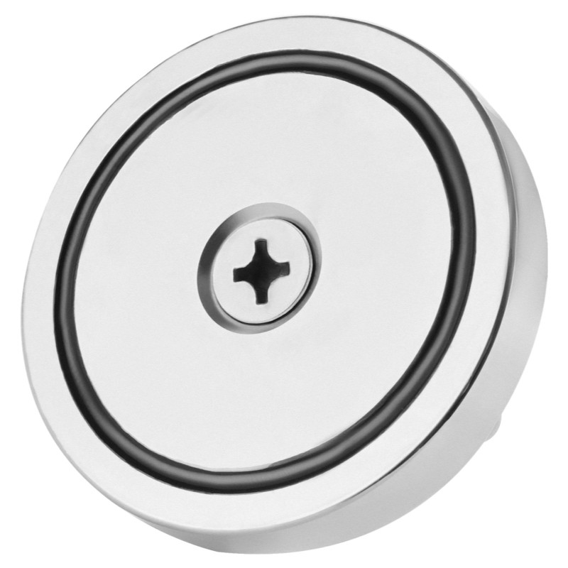 Neodyymikalastusmagneetti N35 318 kg vetovoima läpimitta 75 mm ruosteenkestävä runko