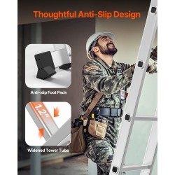 Taitettava alumiinitikas 5,8 metriä 7-asentoinen 149,7 kg kantavuus