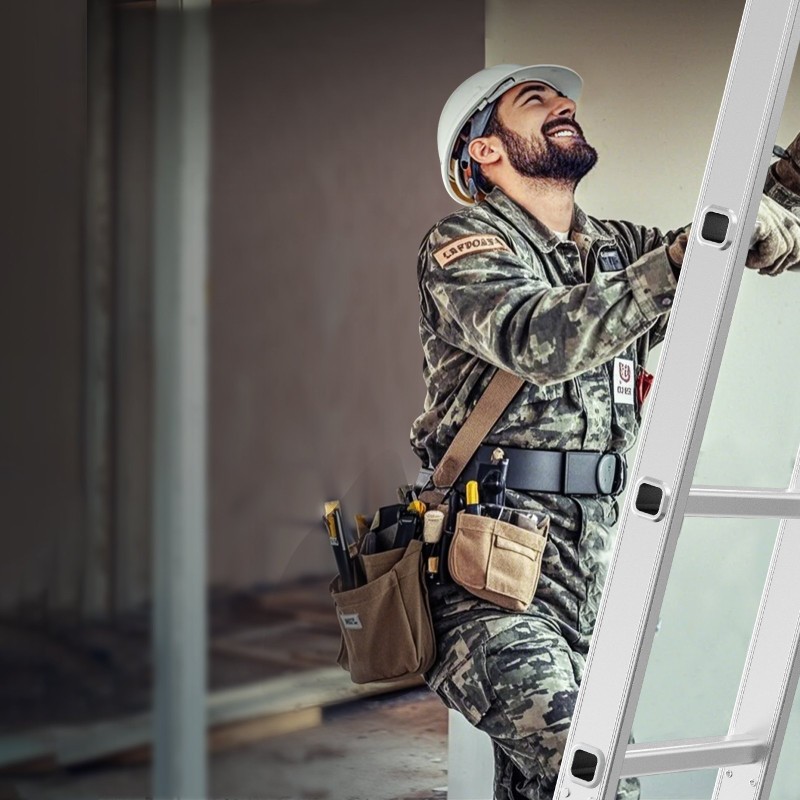 Taitettava alumiinitikas 5,8 metriä 7-asentoinen 149,7 kg kantavuus