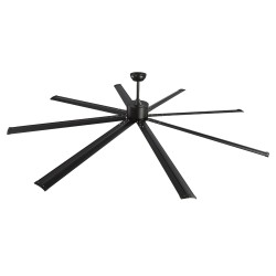 Kattotuuletin 244 cm 8 alumiinilapaa käännettävä tasavirtamoottori musta