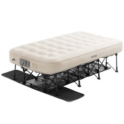 Ilmapatja sängynrungolla yhden hengen PVC persikkapintaisella kankaalla sisäänrakennetulla pumpulla