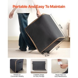 Ilmapatja sängynrungolla yhden hengen PVC persikkapintaisella kankaalla sisäänrakennetulla pumpulla