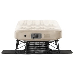 Ilmapatja sängynrungolla yhden hengen PVC persikkapintaisella kankaalla sisäänrakennetulla pumpulla