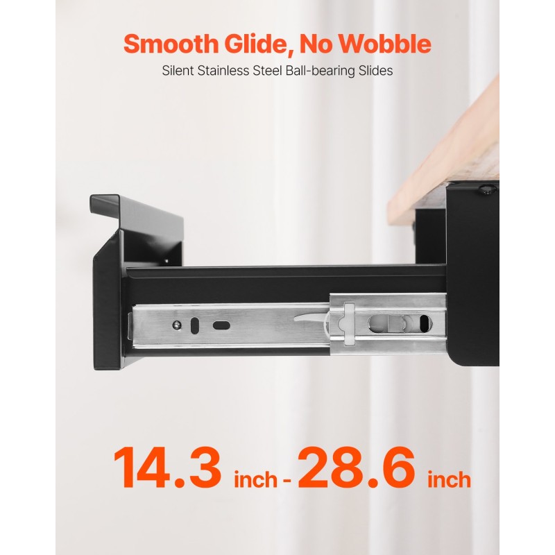 Pöydänaluslaatikko 16-tuumainen Q235-teräs musta EVA-sisävuori kiinnitettävä