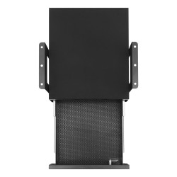 Pöydänaluslaatikko 13-tuumainen teräs lukittava ulosvedettävä musta