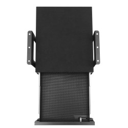 Liukulasikotelo pöydän alle asennettava 13-tuumainen Q235-teräs 2-kerroksinen lukittava musta