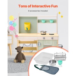 Mutakeittiö seetripuusta ulkoleikkeihin lapsille säänkestävä ulkomaali