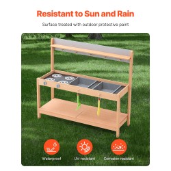 Seetripuinen ulkoleikkikeittiö lapsille liesi ja allas