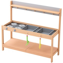 Seetripuinen ulkoleikkikeittiö lapsille liesi ja allas