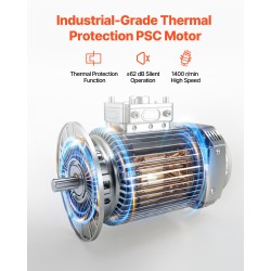 Teollinen jalustatuuletin 20 tuumaa metallirunko korkeussäädettävä 90 asteen oskillointi 3 nopeutta
