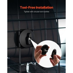 Auton koiraverkko vahva teräs säädettävä leveys 968–1685 mm takapenkin niskatukiin