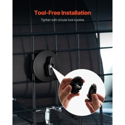 Koiraverkko autoon teräsrunko säädettävä leveys 1539 mm niskatukiin kiinnitys