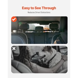 Autoverkko koiralle musta teräsrunko polyesterikangas 1170x540 mm