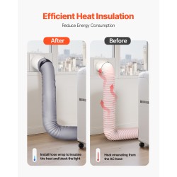 Ilmastointilaitteen letkun suojus kolmikerroksinen jersey-kangas ja sieni 5\