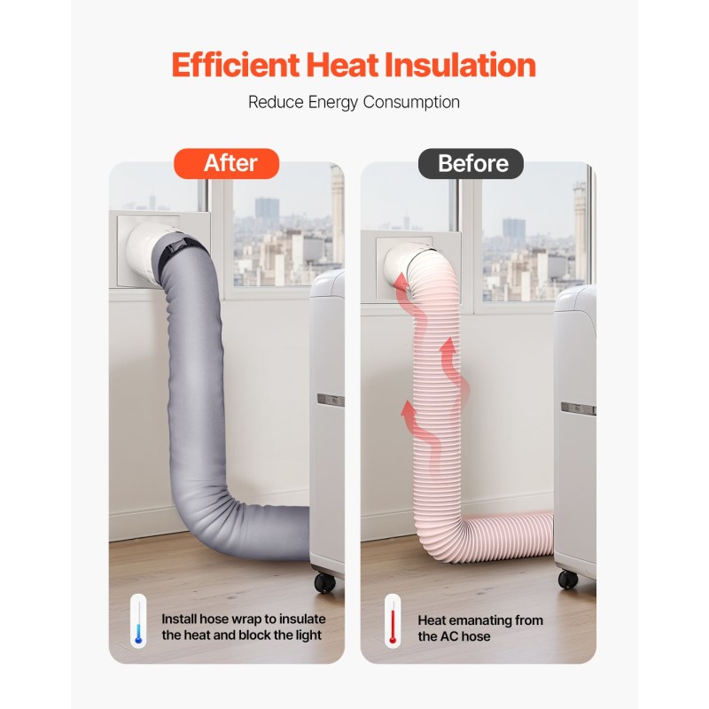 Ilmastointilaitteen letkun suojus kolmikerroksinen jersey-kangas ja sieni 5\