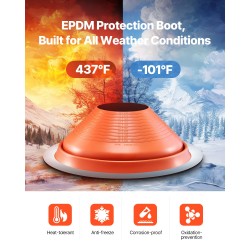 Katon putkiläpivienti silikoninen yläosa alumiinipohja 254–483 mm 1 kpl