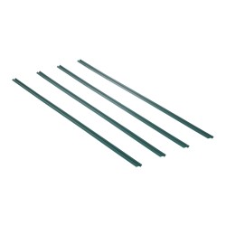 Yksityisyyssuikaleet ketjuaidalle 1435 mm korkeatiheyksinen muovi 82 kpl 3 lukituslistaa vihreä