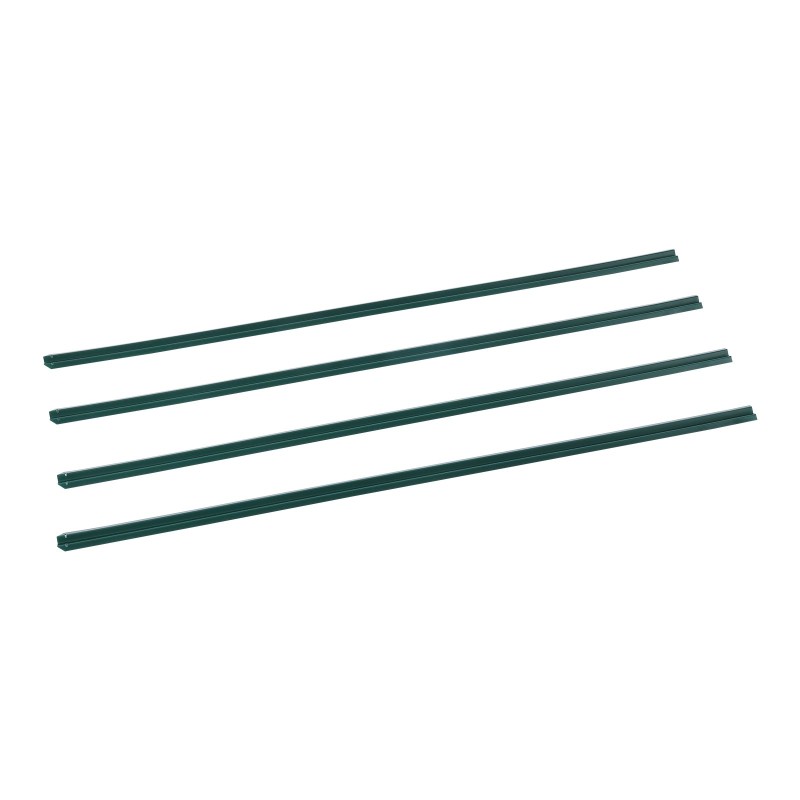 Yksityisyyssuikaleet ketjuaidalle 1435 mm korkeatiheyksinen muovi 82 kpl 3 lukituslistaa vihreä