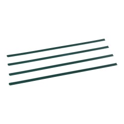 Yksiseinäiset ketjuaitasäleet korkeatiheyksinen HDPE-muovi vihreät 82 sälettä 3 kanavaa 122 cm aitoihin