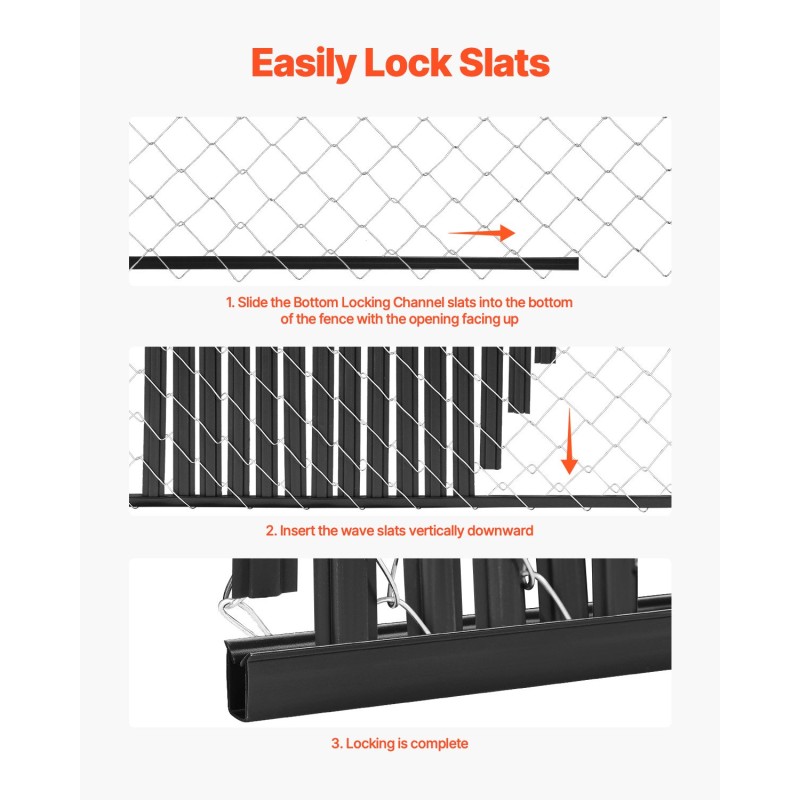 Kaksiseinäiset yksityisyyssuojalistat korkeatiheyksinen musta muovi 1740 mm 82 kpl ketjuaitaan