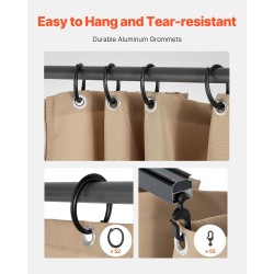 Paviljonkiverhosarja 100-prosenttinen polyesteri 160gsm vesitiivis neliosainen khaki 10x12x7