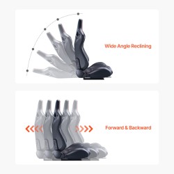 Kilpaistuimet PVC-nahka 590 x 560 x 960 mm 2 kpl etuistuinpaikoille