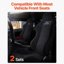 Kilpaistuimet 2 kpl polyesteriverhoilu yleismallinen etuistuimiin ergonominen vaahtotäyte