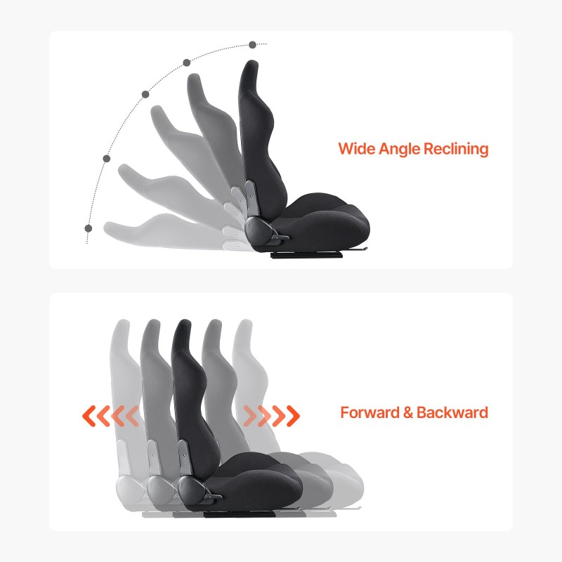 Kilpaistuimet 2 kpl polyesteriverhoilu yleismallinen etuistuimiin ergonominen vaahtotäyte