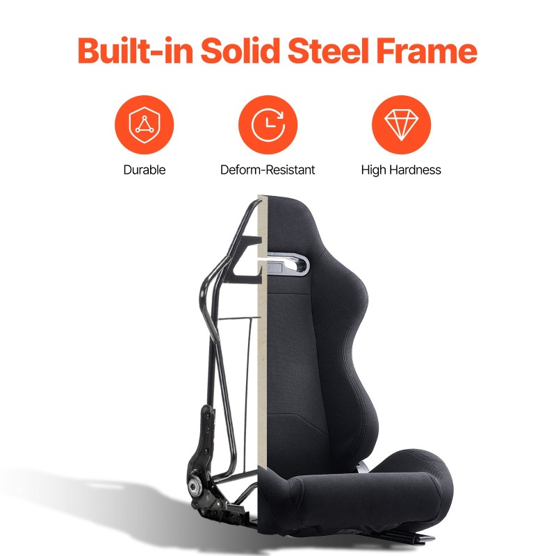 Kilpaistuimet 2 kpl polyesteriverhoilu yleismallinen etuistuimiin ergonominen vaahtotäyte