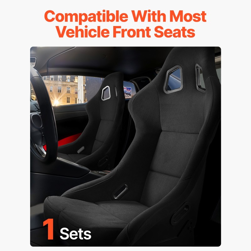 Kilpaistuin veluuripinnalla 3D-ergonominen korkeatiheyksinen vaahto yleismallinen etuistuin 1 kpl