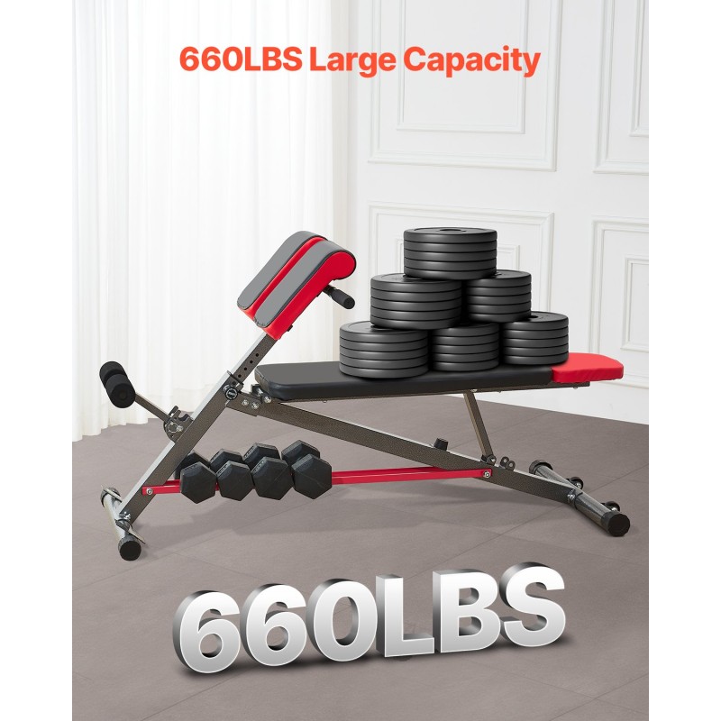 Harjoituspenkki hiiliteräsrunko monikäyttöinen säädettävä taittuva irrotettava selkätyyny siirtopyörillä