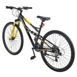 Maastopyörä alumiiniseosrunko 29 tuuman renkaat 24 vaihdetta täysjousitus kaksoislevyjarrut mukava satula