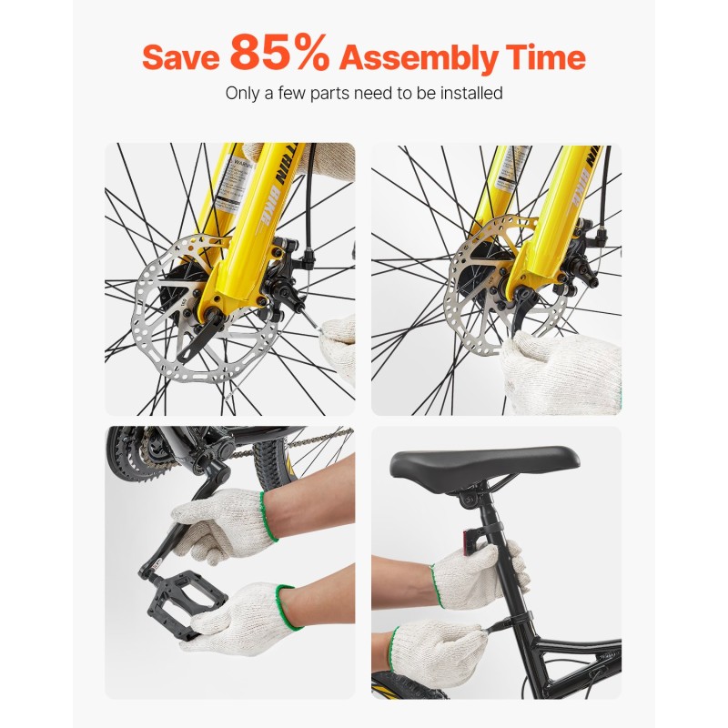 Maastopyörä alumiiniseosrunko 29 tuuman renkaat 24 vaihdetta täysjousitus kaksoislevyjarrut mukava satula