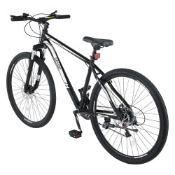 Maastopyörä alumiiniseosrunko 29 tuuman renkailla 21 vaihdetta etujousitus kaksoislevyjarrut