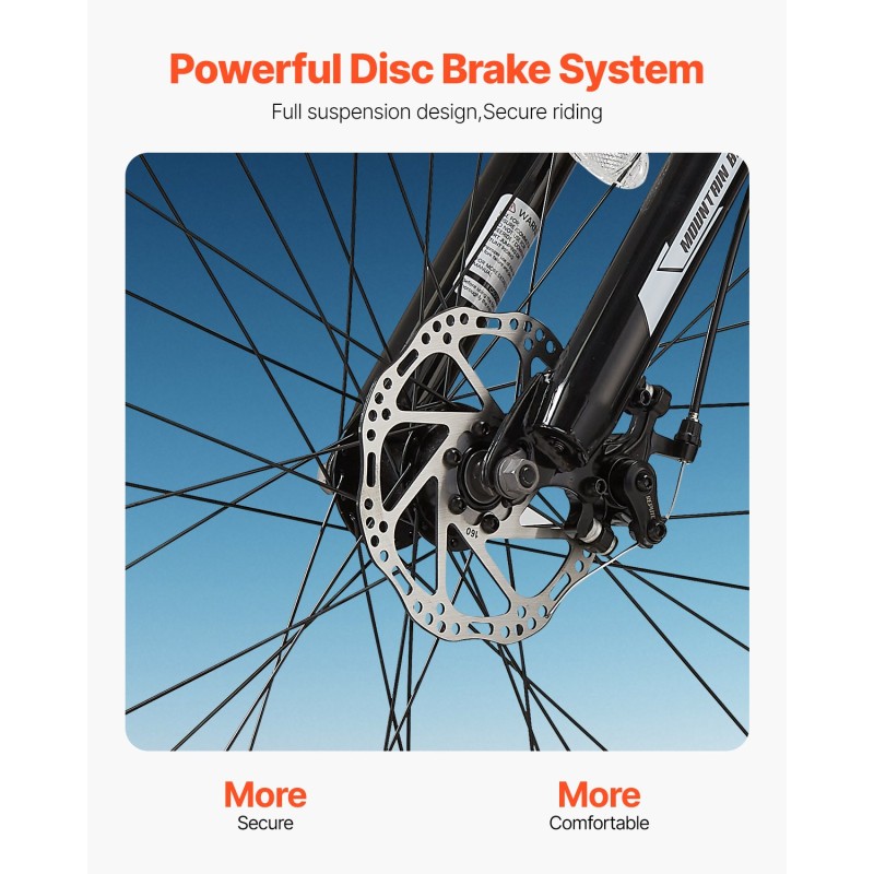Maastopyörä alumiiniseosrunko 29 tuuman renkailla 21 vaihdetta etujousitus kaksoislevyjarrut