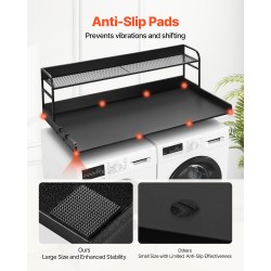 Pesukoneen ja kuivausrummun päälle työtaso 15 mm P2-lastulevy 1370 x 700 mm